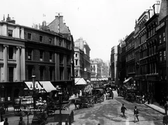 グレースチャーチストリート、ロンドン、1890年頃